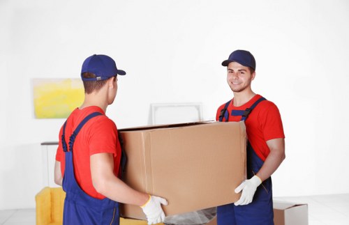 Man and Van London team preparing items for a move
