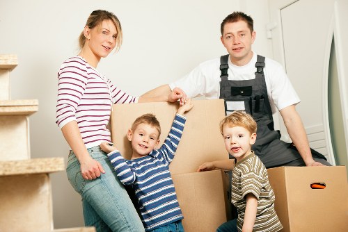 Removal van serving residential moves across London