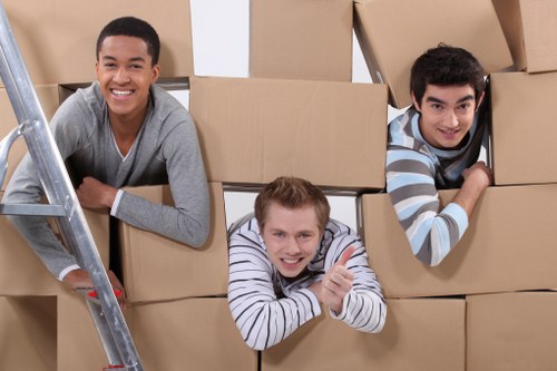 Office relocation logistics for a commercial move in London